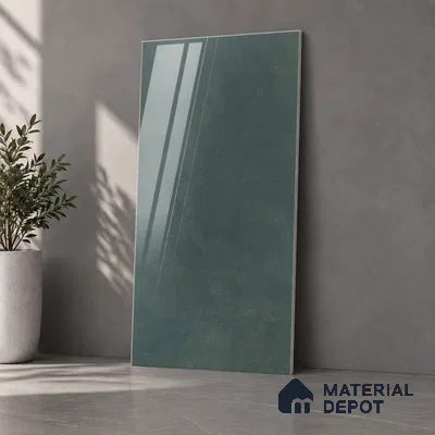 Endless Marble Floor & Wall Tile TL 12736 Mystic Aqua 4 ft x 2 ft Glossy Finish Vitrified Tile - 8 mm | 4 Random Design