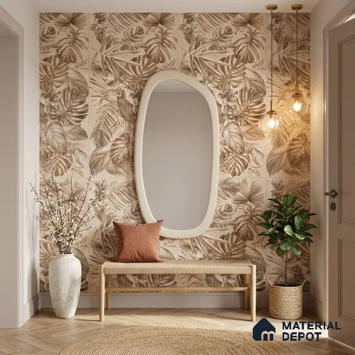 Tropical Wall Tile TL 12738 Nebula Ivory Decor 4 ft x 2 ft Matte Finish Vitrified Tile - 8.5 mm