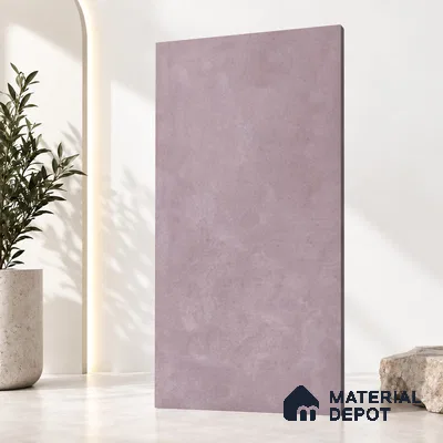 Cement Look Wall & Floor Matte Finish Purple Vitrified Tile | TL 12738 I 4 ft x 2 ft - 8.5 mm | Suitable For Living Room, Hall & Study