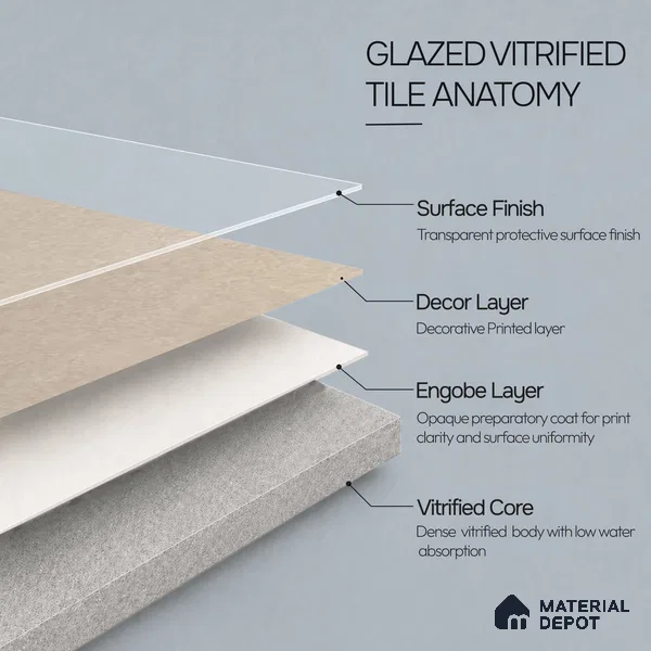 Highlighter Wall Tile TL 12739 Square Dark 4 ft x 2 ft Matte Finish Vitrified Tile - 8.5 mm