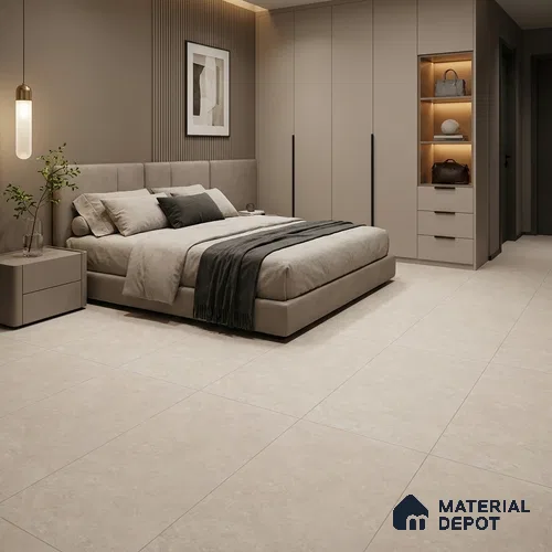 Cement Floor & Wall Tile TL 12739 B Square Light 4 ft x 2 ft Matte Finish Vitrified Tile - 8.5 mm