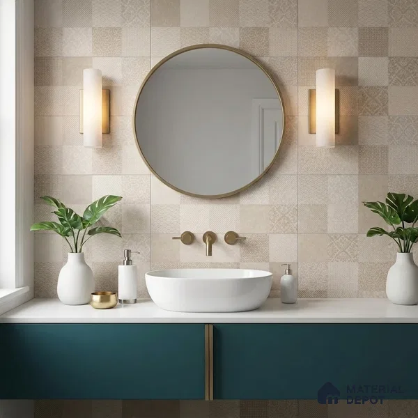 Highlighter Wall Tile TL 12739 C Square Decor 4 ft x 2 ft Matte Finish Vitrified Tile - 8.5 mm