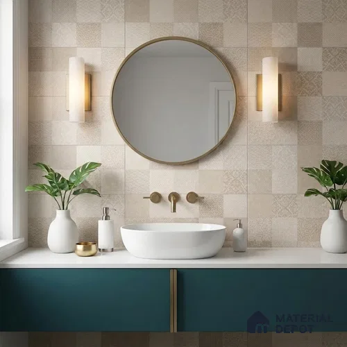 Highlighter Wall Tile TL 12739 C Square Decor 4 ft x 2 ft Matte Finish Vitrified Tile - 8.5 mm