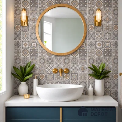 Highlighter Wall Tile TL 12740 Lustrey Brown Decor 4 ft x 2 ft Matte Finish Vitrified Tile - 8.5 mm