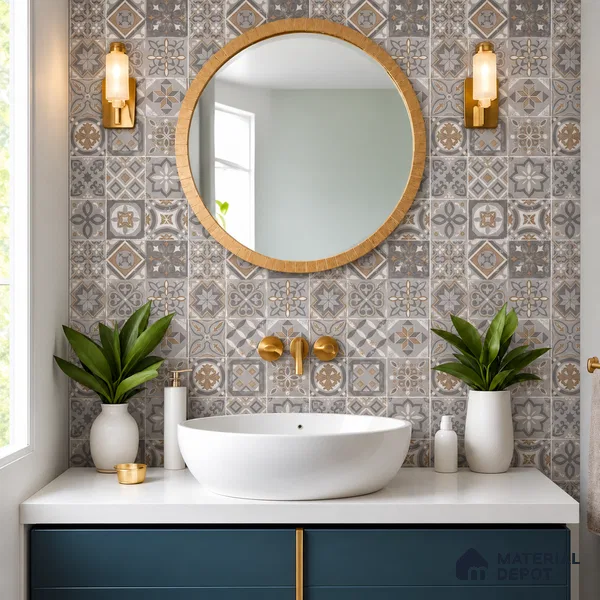Highlighter Wall Tile TL 12740 Lustrey Brown Decor 4 ft x 2 ft Matte Finish Vitrified Tile - 8.5 mm
