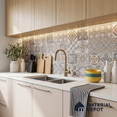 Highlighter Wall Tile TL 12740 Lustrey Brown Decor 4 ft x 2 ft Matte Finish Vitrified Tile - 8.5 mm