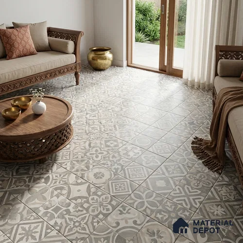 Highlighter Wall Tile TL 12740 Lustrey Brown Decor 4 ft x 2 ft Matte Finish Vitrified Tile - 8.5 mm