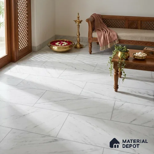 Marble Floor & Wall Tile TL 12741 B Alicante Smoke 4 ft x 2 ft Matte Carving Finish Vitrified Tile - 9 mm | 4 Random Design