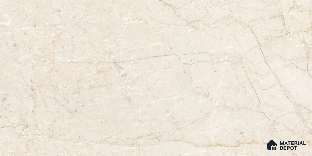 Marble Wall & Floor Tile TL 12744 Cream 4 ft x 2 ft Matte Carving Finish Vitrified Tile - 9 mm | 4 Random Designs | Suitable For Living Room, Bedroom, Kitchen