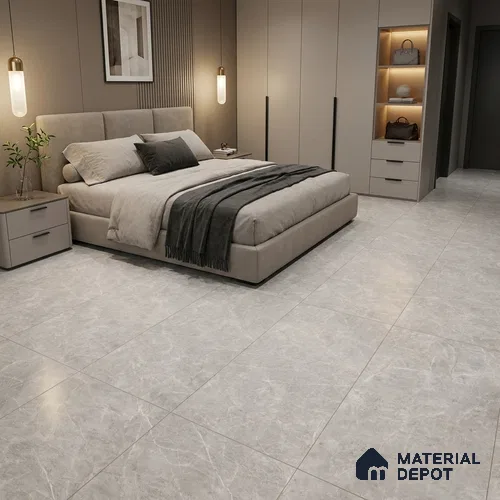 Marble Wall & Floor Tile TL 12746 Fog 4 ft x 2 ft Matte Carving Finish Vitrified Tile - 9 mm | 4 Random Designs | Suitable For Living Room, Bedroom, Kitchen