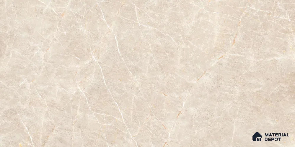 Marble Wall & Floor Tile TL 12747 Ivory 4 ft x 2 ft Matte Carving Finish Vitrified Tile - 9 mm | 4 Random Designs | Suitable For Living Room, Bedroom, Kitchen