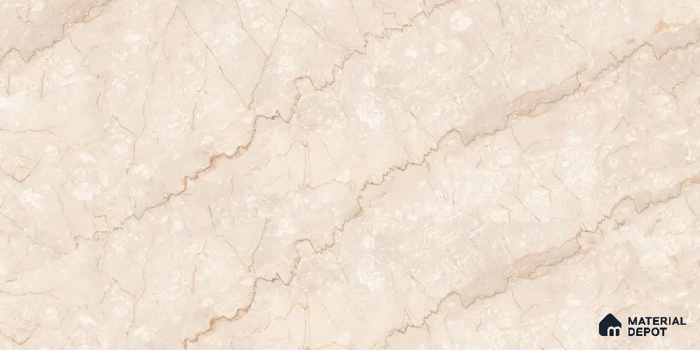 Marble Wall & Floor Tile TL 12749 Beige 4 ft x 2 ft Matte Carving Finish Vitrified Tile - 9 mm | 5 Random Designs | Suitable For Living Room, Bedroom, Kitchen