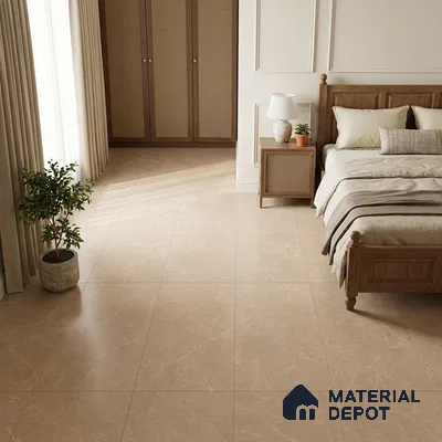 Marble Wall & Floor Tile TL 12751 Brown 4 ft x 2 ft Matte Finish Vitrified Tile - 9 mm | 6 Random Designs | Suitable For Living Room, Bedroom, Kitchen