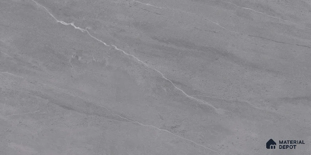 Marble Wall & Floor Tile TL 12754 Grey 4 ft x 2 ft Matte Finish Vitrified Tile - 9 mm | 5 Random Designs | Suitable For Living Room, Bedroom, Kitchen