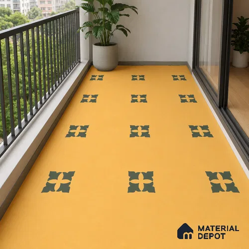 Moroccan Floor & Wall Tile TL 12758 Artec 1 ft x 1 ft Matte Finish Vitrified Tile - 9 mm | Suitable For Bathroom, Kitchen, Balcony | 2 mm Spacer is Mandatory