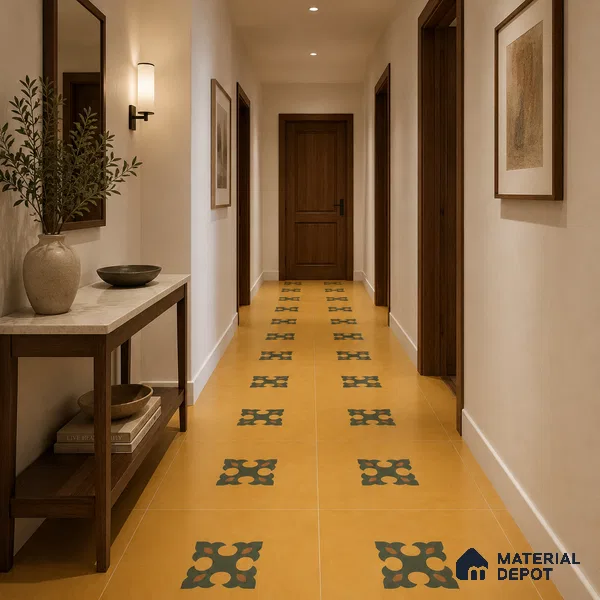 Moroccan Floor & Wall Tile TL 12759 Athlone 1 ft x 1 ft Matte Finish Vitrified Tile - 9 mm | Suitable For Bathroom, Kitchen, Balcony | 2 mm Spacer is Mandatory