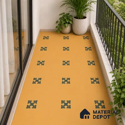 Moroccan Floor & Wall Tile TL 12759 Athlone 1 ft x 1 ft Matte Finish Vitrified Tile - 9 mm | Suitable For Bathroom, Kitchen, Balcony | 2 mm Spacer is Mandatory