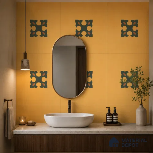 Moroccan Floor & Wall Tile TL 12759 Athlone 1 ft x 1 ft Matte Finish Vitrified Tile - 9 mm | Suitable For Bathroom, Kitchen, Balcony | 2 mm Spacer is Mandatory