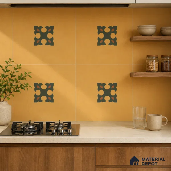 Moroccan Floor & Wall Tile TL 12759 Athlone 1 ft x 1 ft Matte Finish Vitrified Tile - 9 mm | Suitable For Bathroom, Kitchen, Balcony | 2 mm Spacer is Mandatory