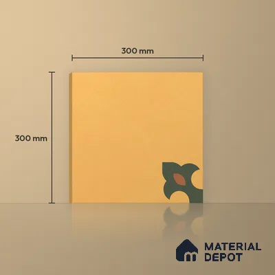 Moroccan Floor & Wall Tile TL 12759 Athlone 1 ft x 1 ft Matte Finish Vitrified Tile - 9 mm | Suitable For Bathroom, Kitchen, Balcony | 2 mm Spacer is Mandatory