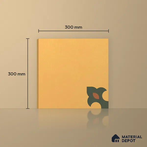 Moroccan Floor & Wall Tile TL 12759 Athlone 1 ft x 1 ft Matte Finish Vitrified Tile - 9 mm | Suitable For Bathroom, Kitchen, Balcony | 2 mm Spacer is Mandatory