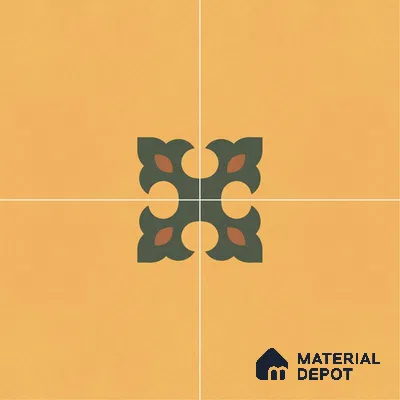 Moroccan Floor & Wall Tile TL 12759 Athlone 1 ft x 1 ft Matte Finish Vitrified Tile - 9 mm | Suitable For Bathroom, Kitchen, Balcony | 2 mm Spacer is Mandatory