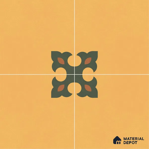 Moroccan Floor & Wall Tile TL 12759 Athlone 1 ft x 1 ft Matte Finish Vitrified Tile - 9 mm | Suitable For Bathroom, Kitchen, Balcony | 2 mm Spacer is Mandatory