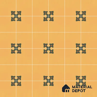 Moroccan Floor & Wall Tile TL 12759 Athlone 1 ft x 1 ft Matte Finish Vitrified Tile - 9 mm | Suitable For Bathroom, Kitchen, Balcony | 2 mm Spacer is Mandatory