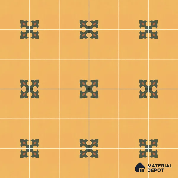 Moroccan Floor & Wall Tile TL 12759 Athlone 1 ft x 1 ft Matte Finish Vitrified Tile - 9 mm | Suitable For Bathroom, Kitchen, Balcony | 2 mm Spacer is Mandatory