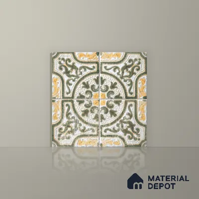 Moroccan Floor & Wall Tile TL 12762 Celtic 1 ft x 1 ft Matte Finish Vitrified Tile - 9 mm | Suitable For Bathroom, Kitchen, Balcony | 2 mm Spacer is Mandatory