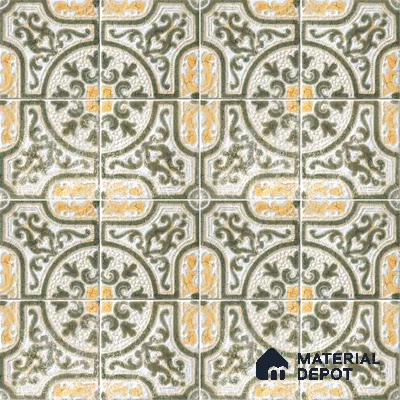Moroccan Floor & Wall Tile TL 12762 Celtic 1 ft x 1 ft Matte Finish Vitrified Tile - 9 mm | Suitable For Bathroom, Kitchen, Balcony | 2 mm Spacer is Mandatory