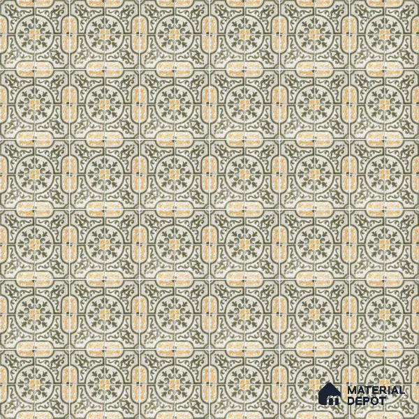 Moroccan Floor & Wall Tile TL 12762 Celtic 1 ft x 1 ft Matte Finish Vitrified Tile - 9 mm | Suitable For Bathroom, Kitchen, Balcony | 2 mm Spacer is Mandatory