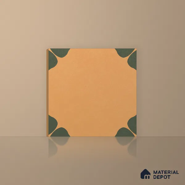 Moroccan Floor & Wall Tile TL 12763 Crea 1 ft x 1 ft Matte Finish Vitrified Tile - 9 mm | Suitable For Bathroom, Kitchen, Balcony | 2 mm Spacer is Mandatory