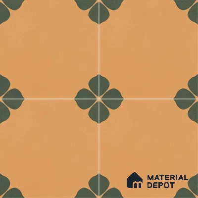 Moroccan Floor & Wall Tile TL 12763 Crea 1 ft x 1 ft Matte Finish Vitrified Tile - 9 mm | Suitable For Bathroom, Kitchen, Balcony | 2 mm Spacer is Mandatory