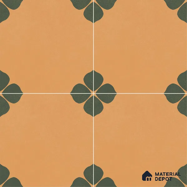 Moroccan Floor & Wall Tile TL 12763 Crea 1 ft x 1 ft Matte Finish Vitrified Tile - 9 mm | Suitable For Bathroom, Kitchen, Balcony | 2 mm Spacer is Mandatory