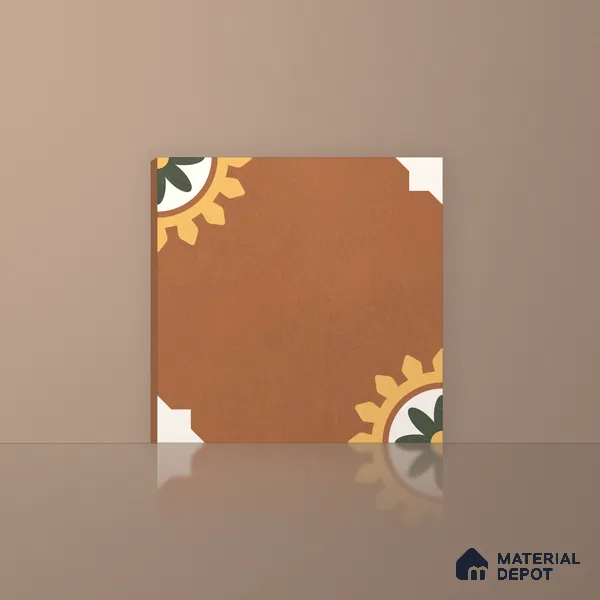 Moroccan Floor & Wall Tile TL 12766 Erin 1 ft x 1 ft Matte Finish Vitrified Tile - 9 mm | Suitable For Bathroom, Kitchen, Balcony | 2 mm Spacer is Mandatory