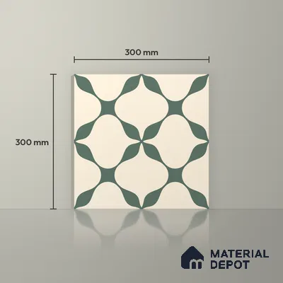 Moroccan Floor & Wall Tile TL 12770 Nevica 1 ft x 1 ft Carving Matte Finish Vitrified Tile - 9 mm | Suitable For Bathroom, Kitchen, Balcony | 2 mm Spacer is Mandatory
