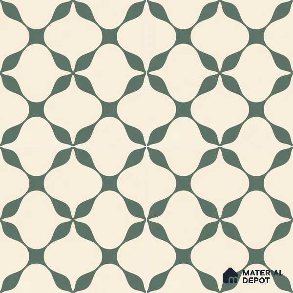 Moroccan Floor & Wall Tile TL 12770 Nevica 1 ft x 1 ft Carving Matte Finish Vitrified Tile - 9 mm | Suitable For Bathroom, Kitchen, Balcony | 2 mm Spacer is Mandatory