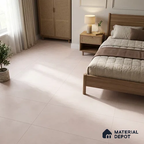 Cement Wall & Floor Tile TL 12773 Ivory Beige 4 ft x 2 ft Matte Finish Vitrified Tile - 9 mm | Suitable For Living Room, Hall, Bedroom