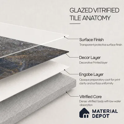 Marble Wall & Floor Tile TL 12775 B Azzule 4 ft x 2 ft Punch Matte Finish Vitrified Tile - 9 mm | Suitable For Living Room, Bedroom, Kitchen