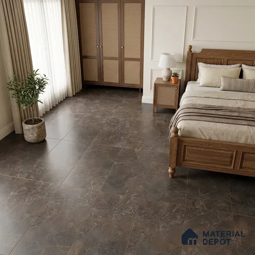 Marble Wall & Floor Tile TL 12775 E Copper 4 ft x 2 ft Punch Matte Finish Vitrified Tile - 9 mm | Suitable For Living Room, Bedroom, Kitchen