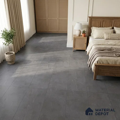 Cement Floor & Wall Tile TL 12777 C Garmin Iron 4 ft x 2 ft Punch Matte Finish Vitrified Tile - 9 mm