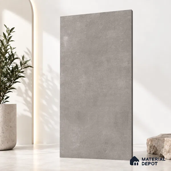 Cement Floor & Wall Tile TL 12777 D Garmin Smoke 4 ft x 2 ft Punch Matte Finish Vitrified Tile - 9 mm