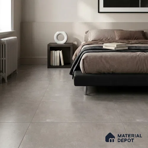 Cement Floor & Wall Tile TL 12777 D Garmin Smoke 4 ft x 2 ft Punch Matte Finish Vitrified Tile - 9 mm