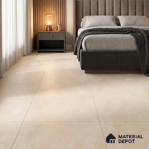 Cement Floor & Wall Tile TL 12778 C Prive Crema 4 ft x 2 ft Matte Finish Vitrified Tile - 9 mm