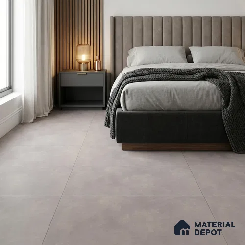 Cement Floor & Wall Tile TL 12778 E Prive Grey 4 ft x 2 ft Matte Finish Vitrified Tile - 9 mm