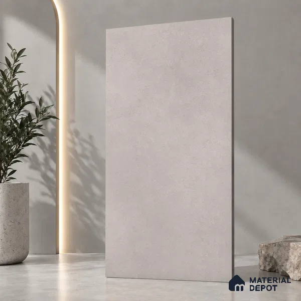 Cement Wall & Floor Tile TL 12780 E Grey 4 ft x 2 ft Matte Finish Vitrified Tile - 9 mm | Suitable For Living Room, Hall, Bedroom