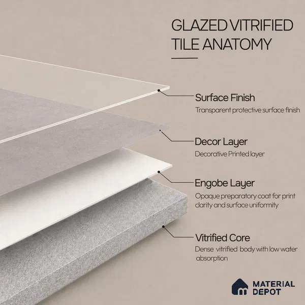 Cement Wall & Floor Tile TL 12780 E Grey 4 ft x 2 ft Matte Finish Vitrified Tile - 9 mm | Suitable For Living Room, Hall, Bedroom
