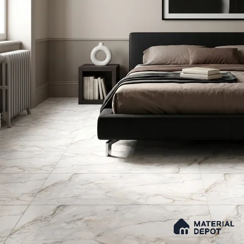 Marble Wall & Floor Tile TL 12781 Gold 4 ft x 2 ft Matte Carving Finish Vitrified Tile - 9 mm | 6 Random Designs | Suitable For Living Room, Bedroom, Kitchen