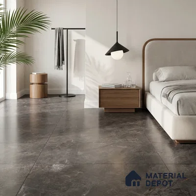 Marble Wall & Floor Tile TL 12785 Nero 4 ft x 2 ft Matte Carving Finish Vitrified Tile - 9 mm | 6 Random Designs | Suitable For Living Room, Bedroom, Kitchen